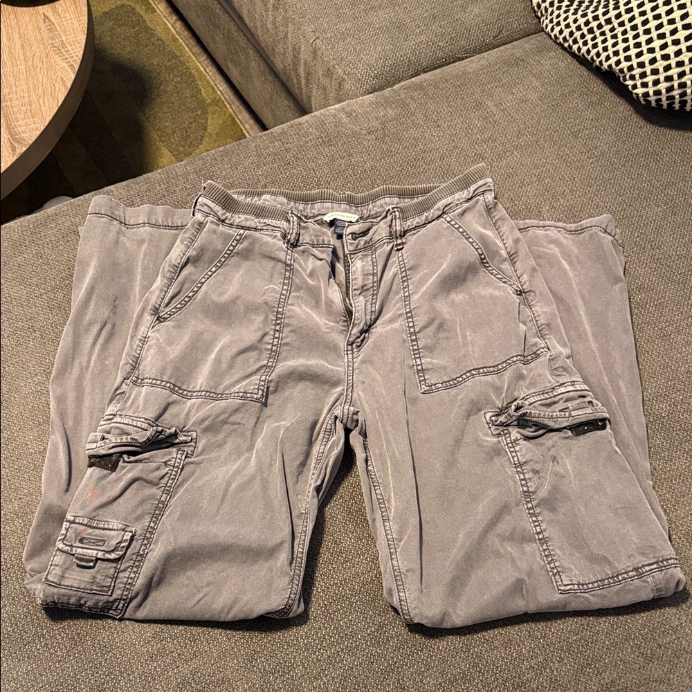 American Eagle Outfitters Men's Cargo Pants in Gray